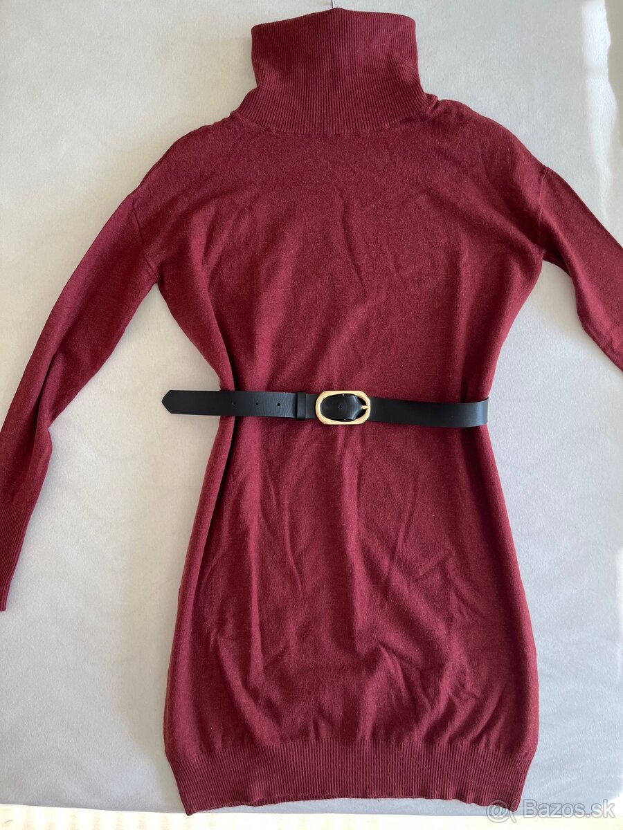 Svetrové rolákové šaty XS - 4