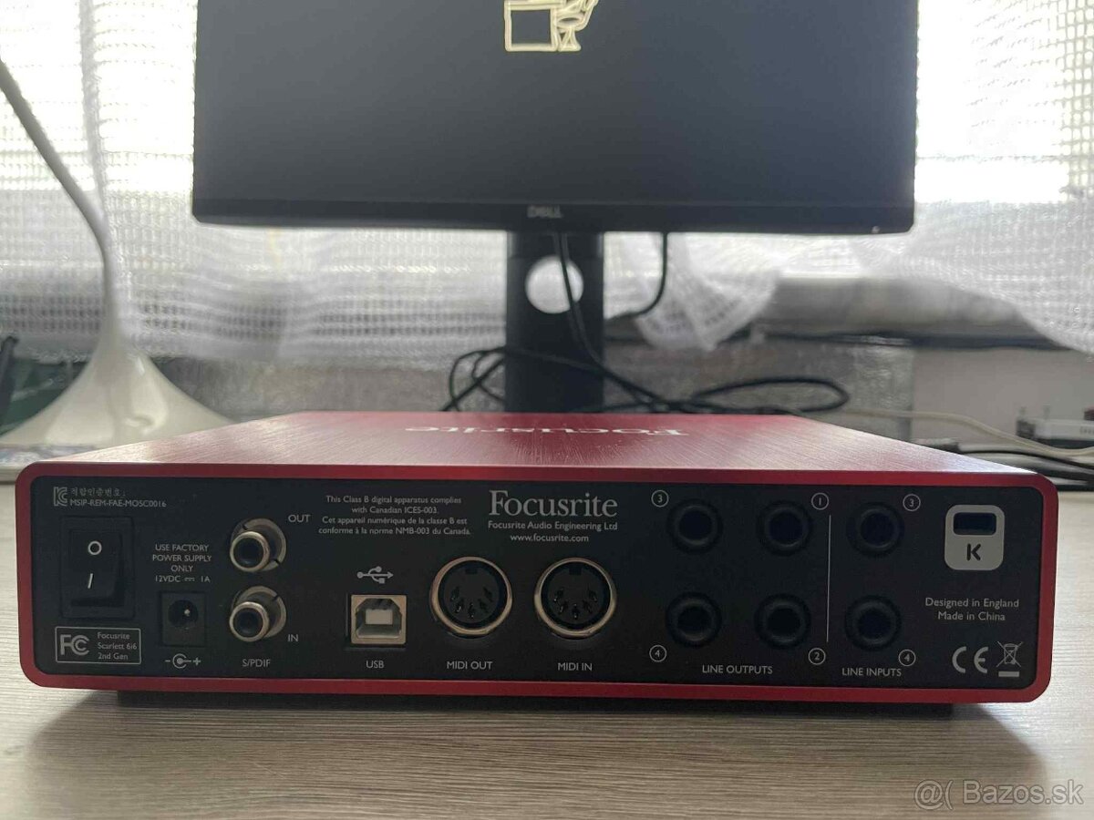 Zvuková karta Focusrite Scarlett 6i6 - 4