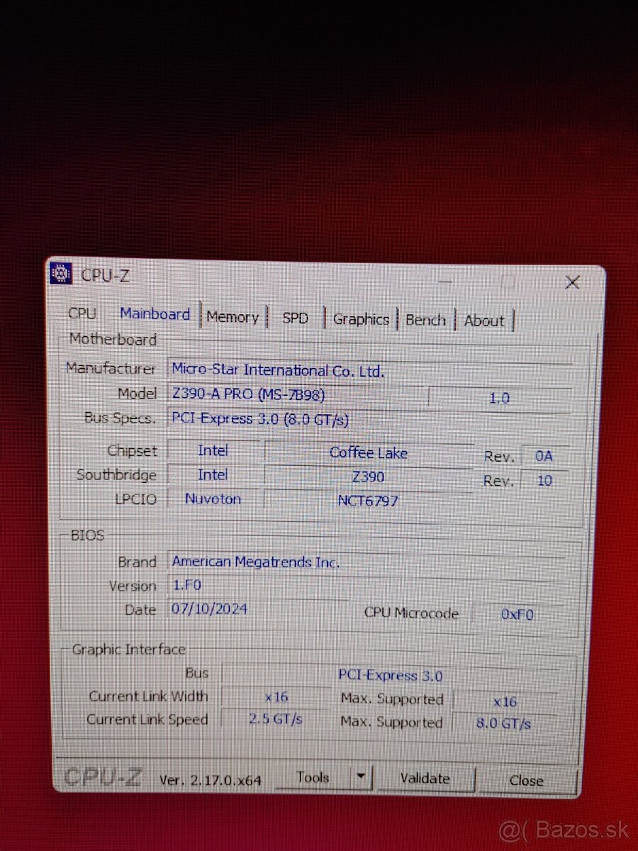 MSI Z390-A PRO LGA1151+ (možné aj s i5-9600k) - 4