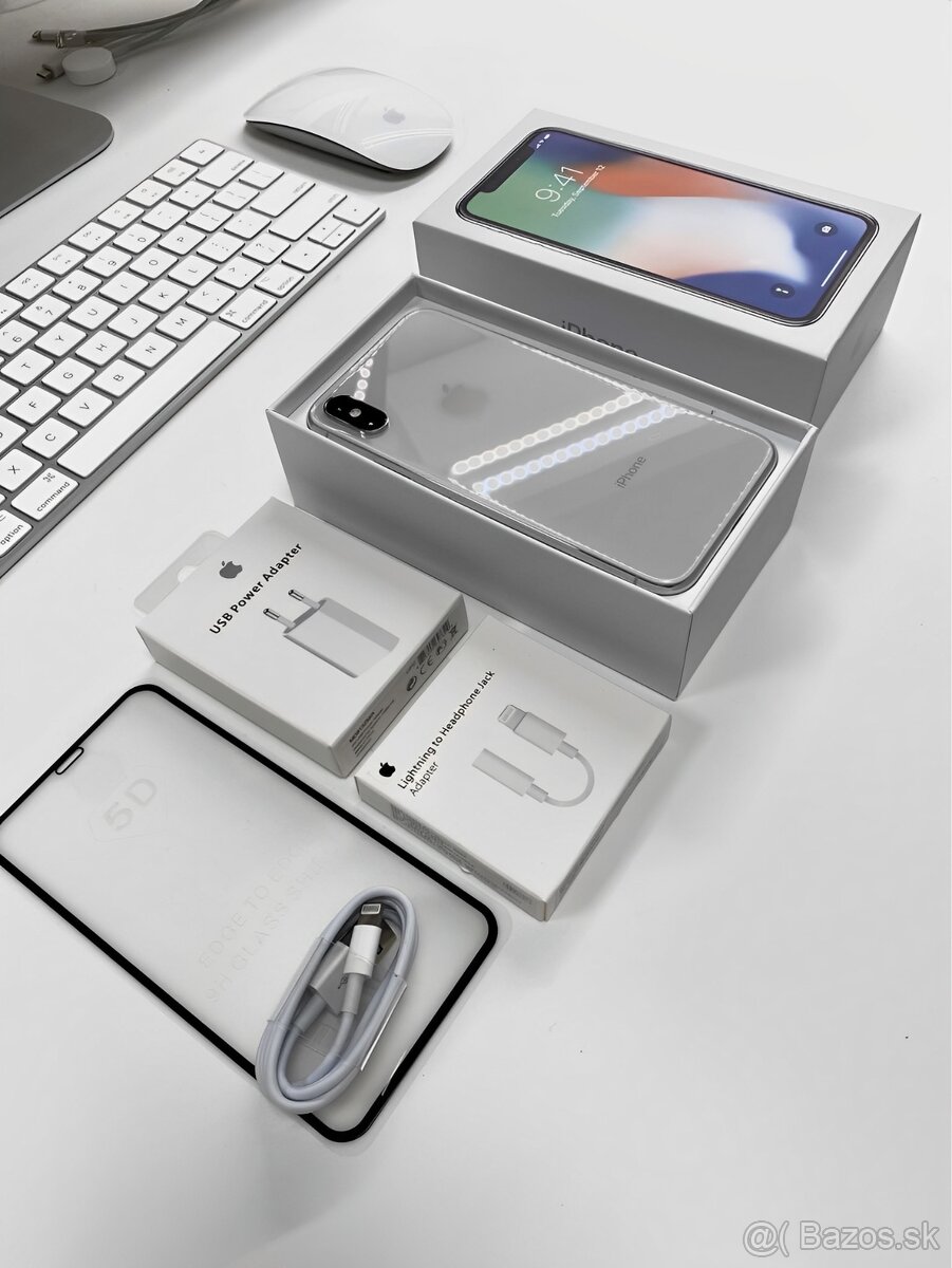 iPhone X Silver BATERIE 100% TOP - 4