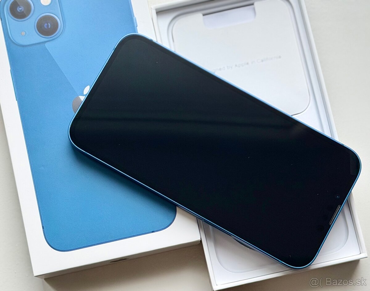 iPhone 13 Mini Blue BATERIE 100% TOP - 4