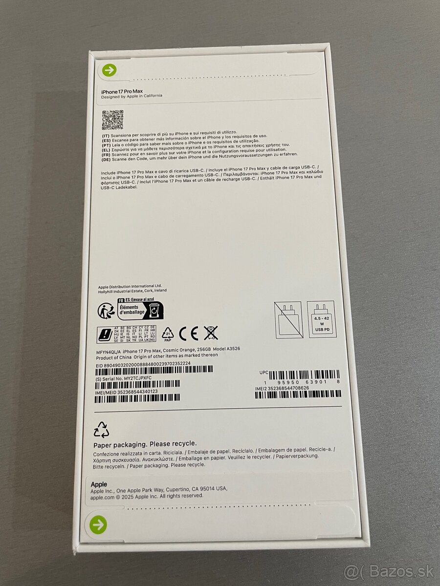 iPhone 17 Pro max 256gb Cosmic Orange -Rezervované - 4