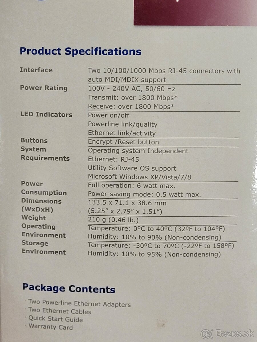 ZYXEL Powerline 2x1Gbit adaptér 2ks - 4