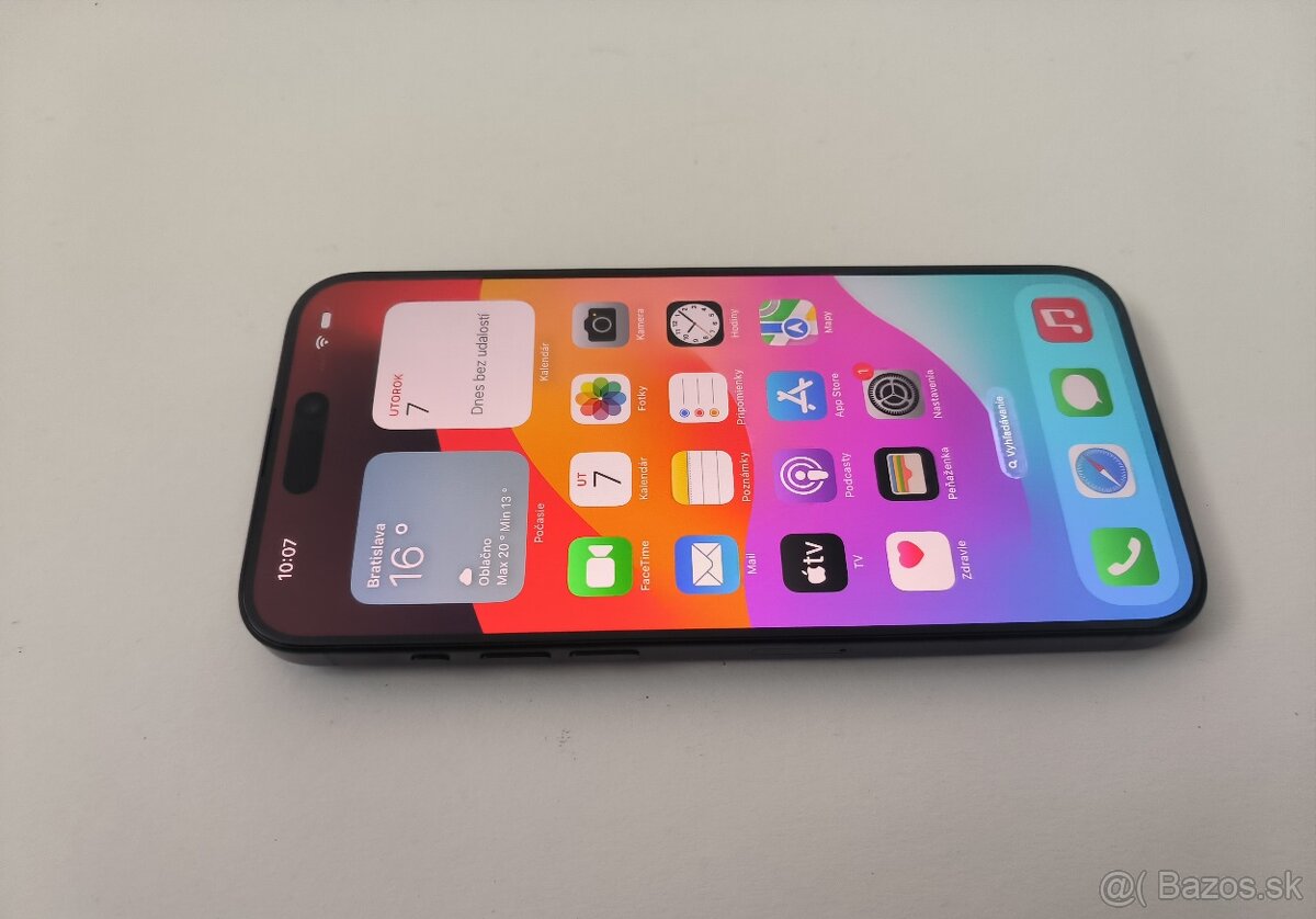 apple iphone 15 PRO 128gb Black Titanium / Batéria 88% - 4