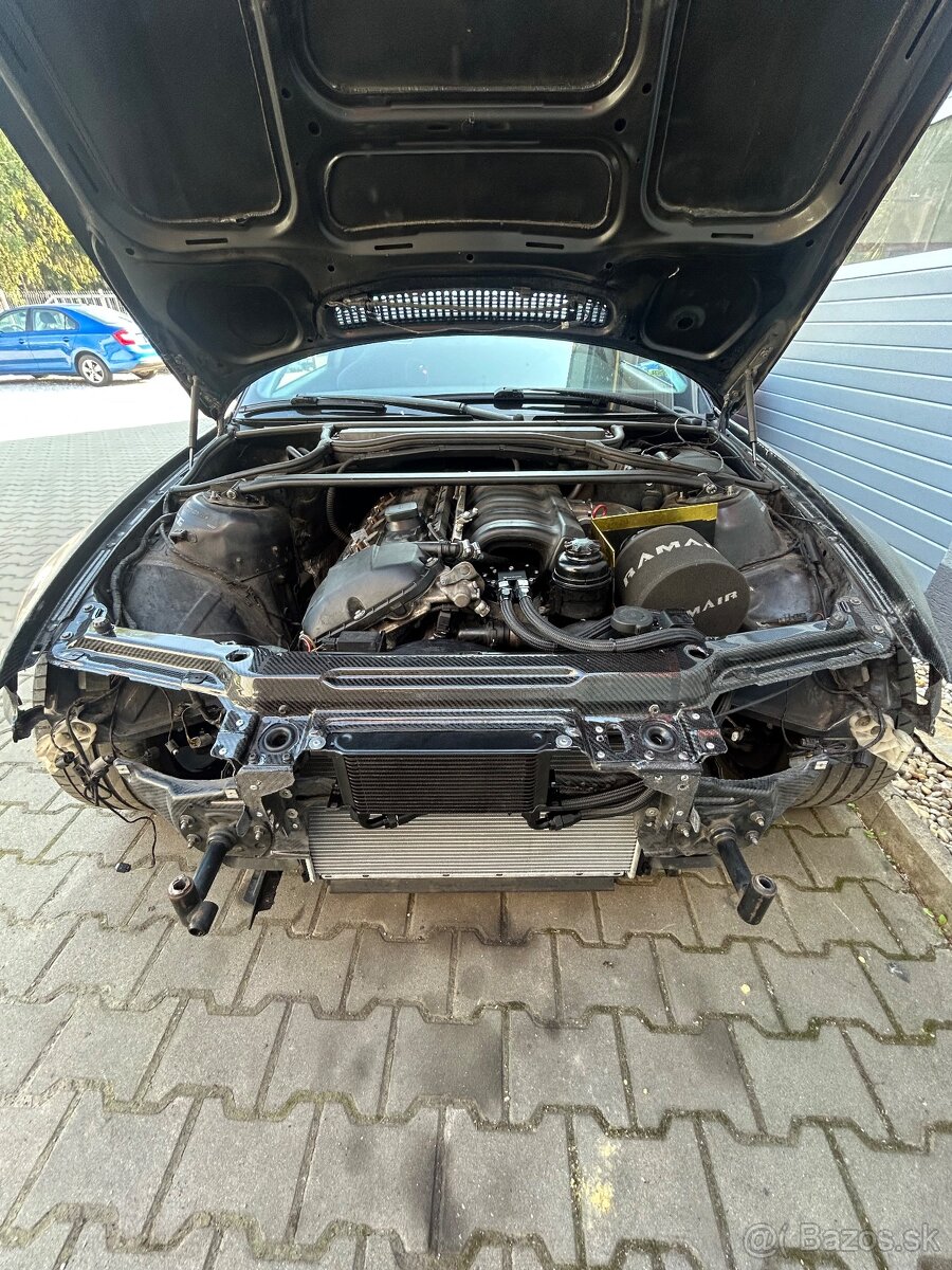 BMW e46 stena chladiča KARBON - 4