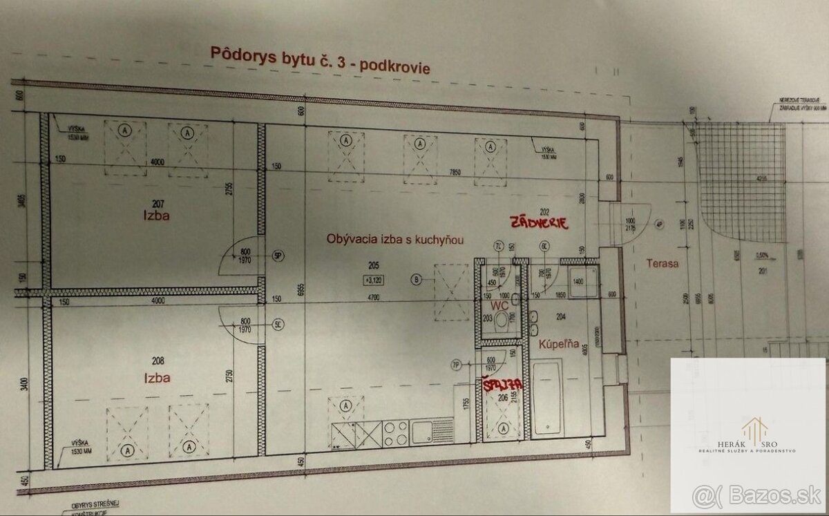 Investícia do bývania - 3 izbový podkrovný byt na predaj - 4