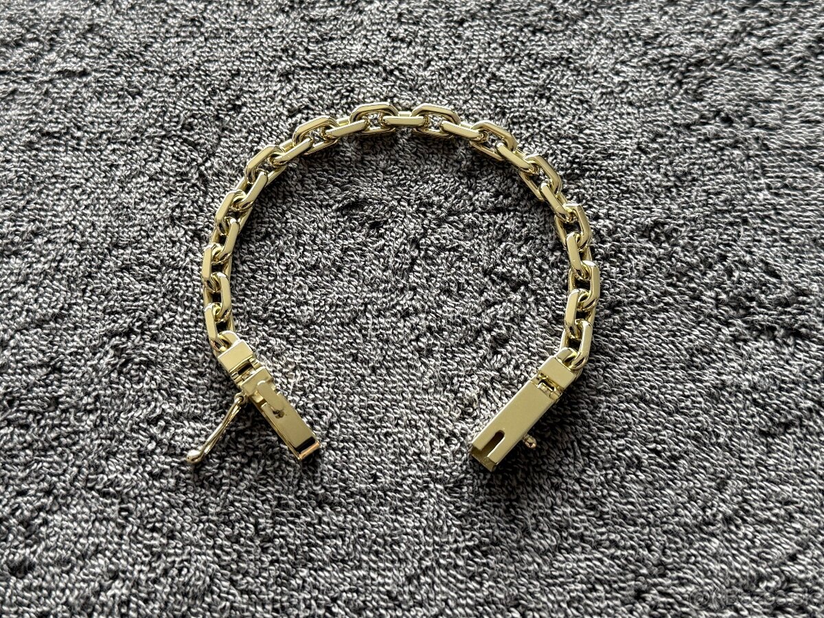 Zlaty naramok anker pilka 14k 585/1000 60g - 4