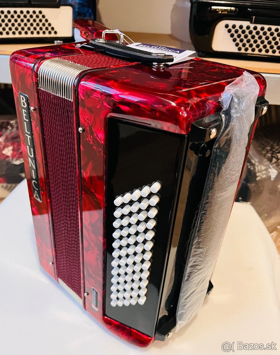 Nový akordeón BELTUNICA Vivaldi- De Luxe 60 basový- nádherný - 4