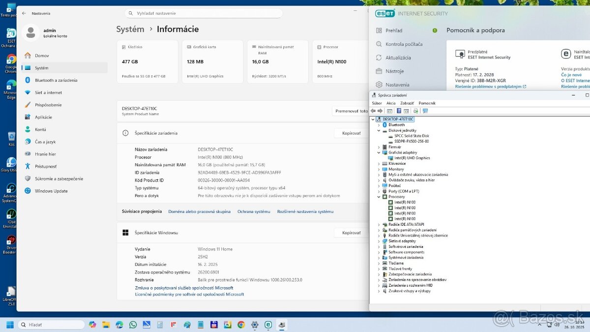 Predám mini PC Netmaks N100 - 4