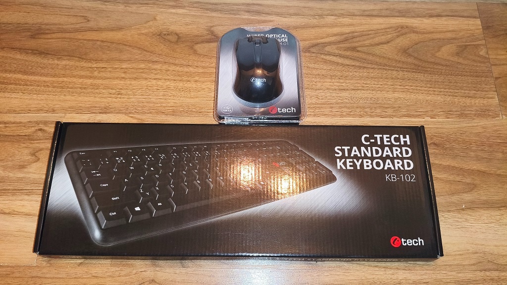 C-TECH KB-102 klávesnica a myš,USB,káblová,nová,výhodná cena - 4