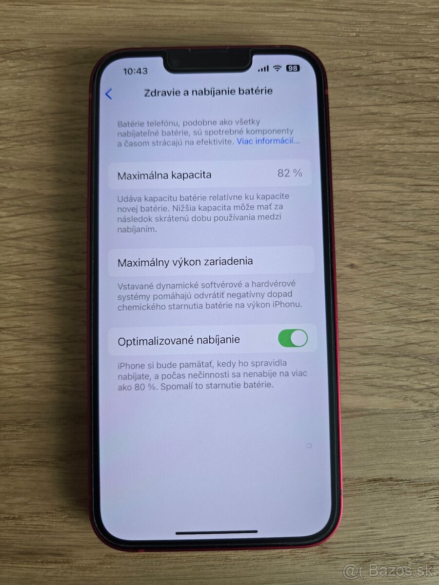 Predám Iphone 13 128GB Red - 4
