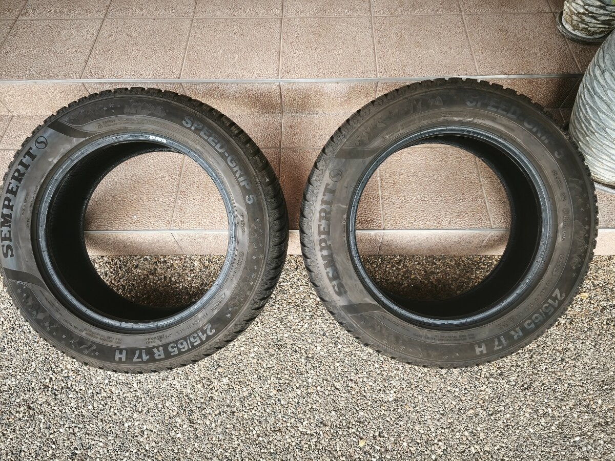 Zimné pneu 215/65R17 Barum Polaris5 a Semperit speed-grip5 - 4