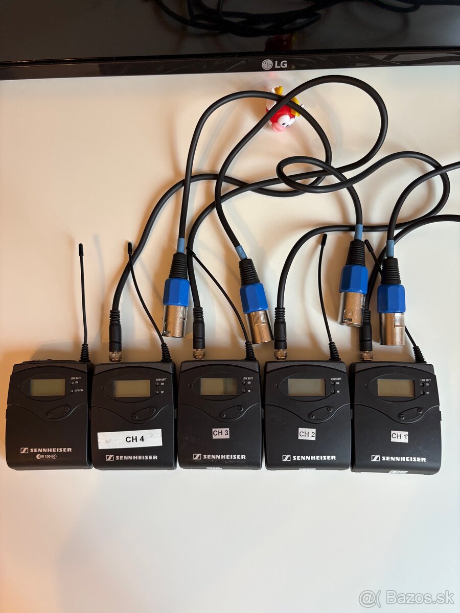 Predám bezdrôtové mikrofóny Sennheiser EW 100 G2 - 4