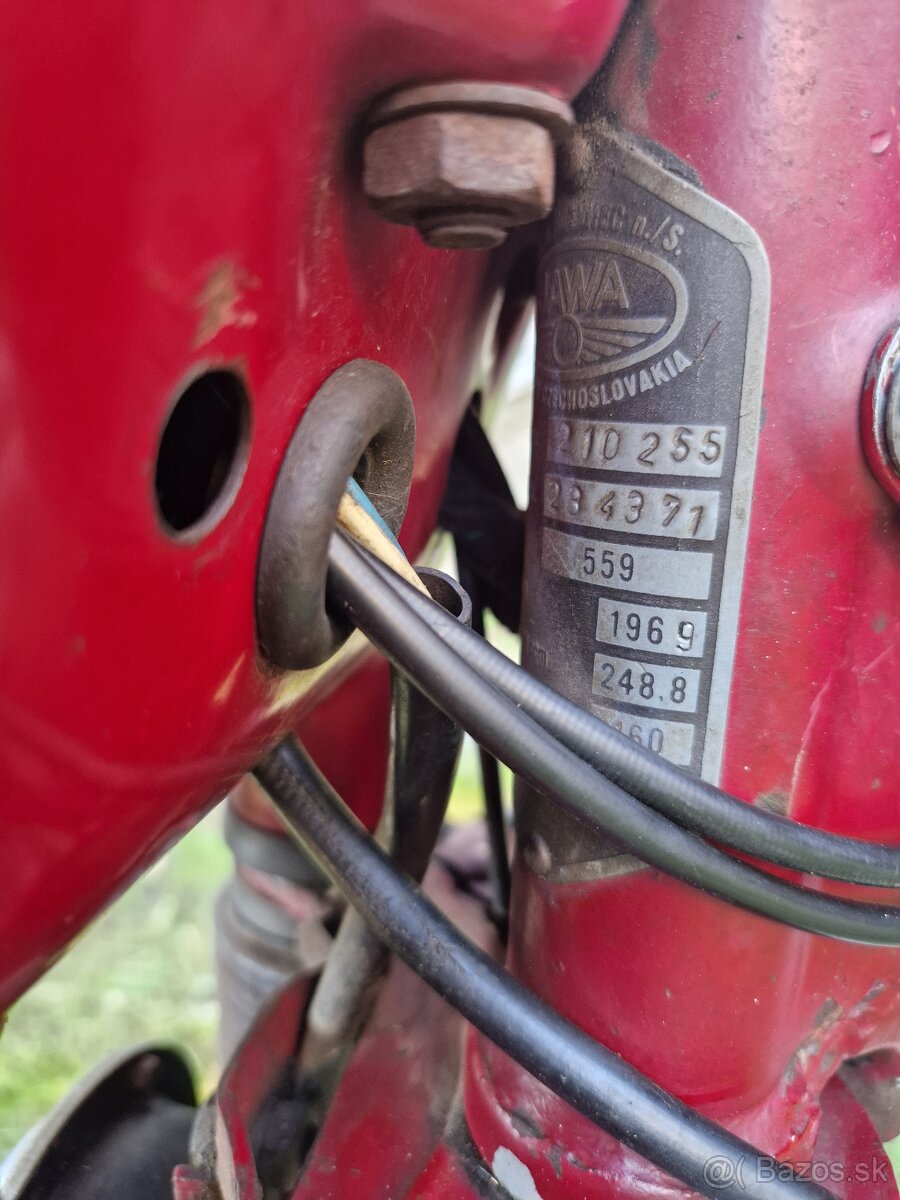 Patina Jawa 250 typ 559 rv 67 platne doklady biele spz - 4