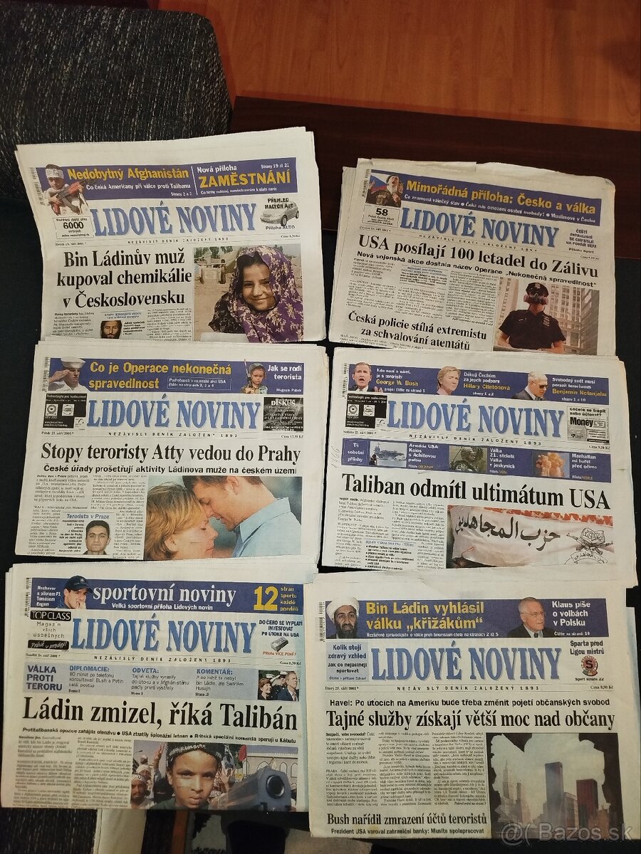 Utok na Ameriku,stare noviny - 4