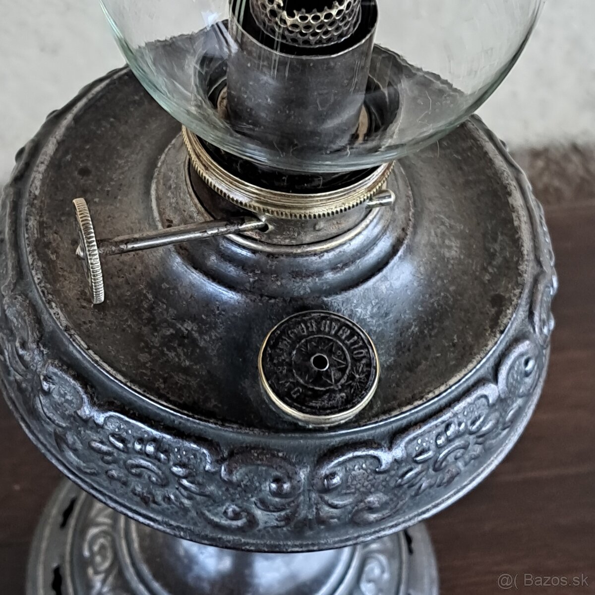Starožitná petrolejová lampa - 4