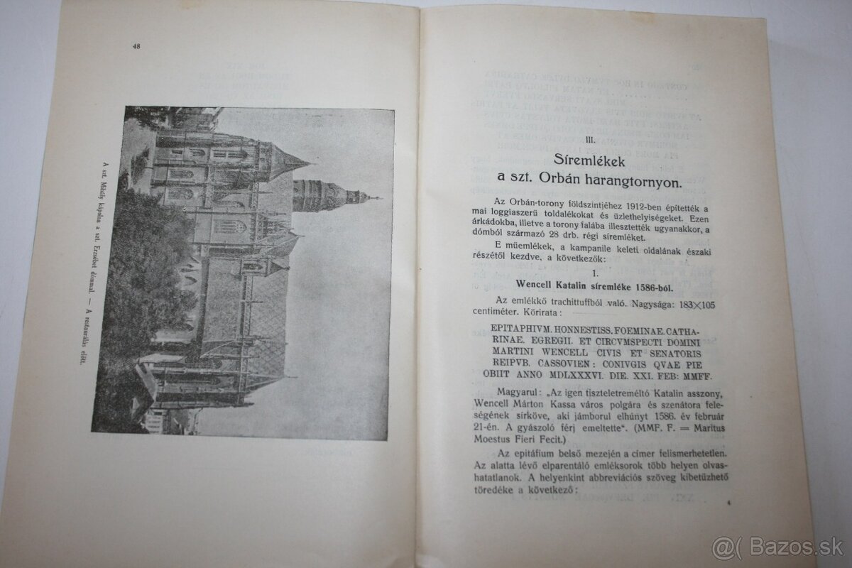 Wick Béla: Kassa régi síremlékei... - 4
