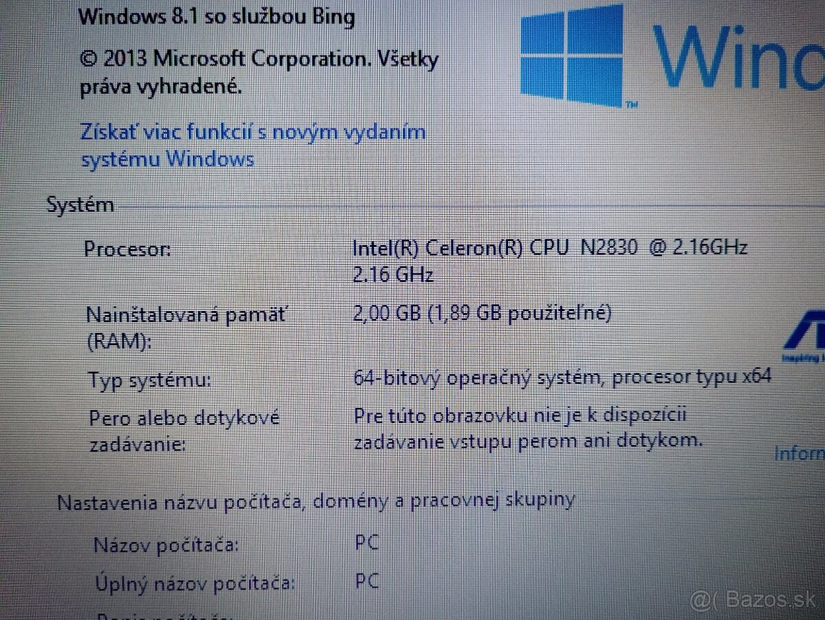 predám notebook ASUS X551M , WINDOWS 8 - 4