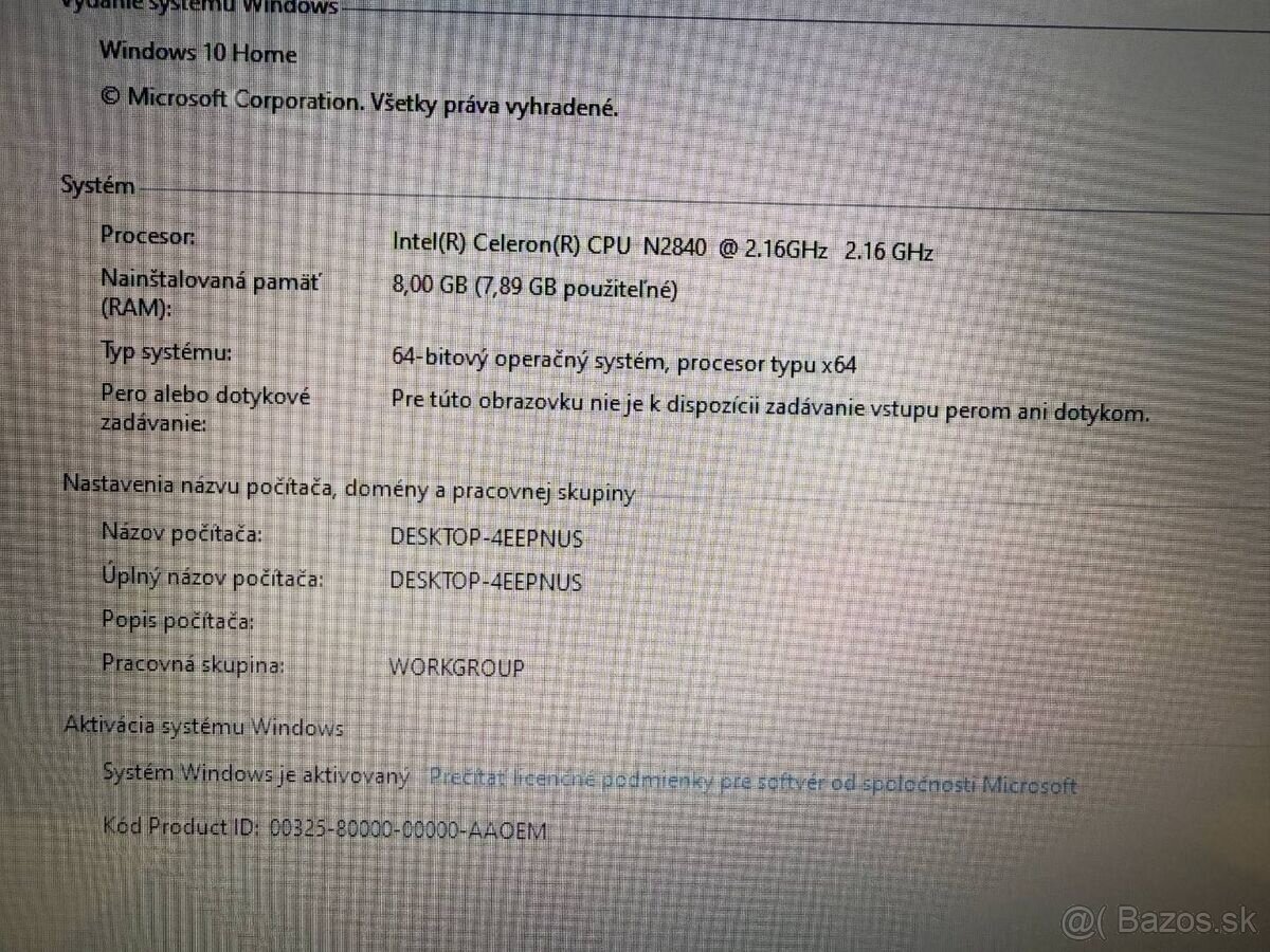 Notebook ASUS X553M / Intel Celeron / 8GB RAM / 120gb SSD - 4