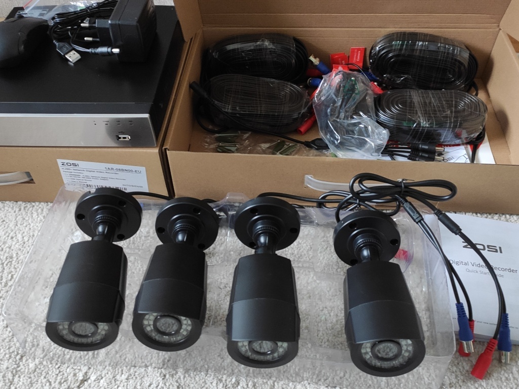 Kamerový systém 8.kanálový ZOSI FullHd/1080P/2MPX s 1TB HDD - 4