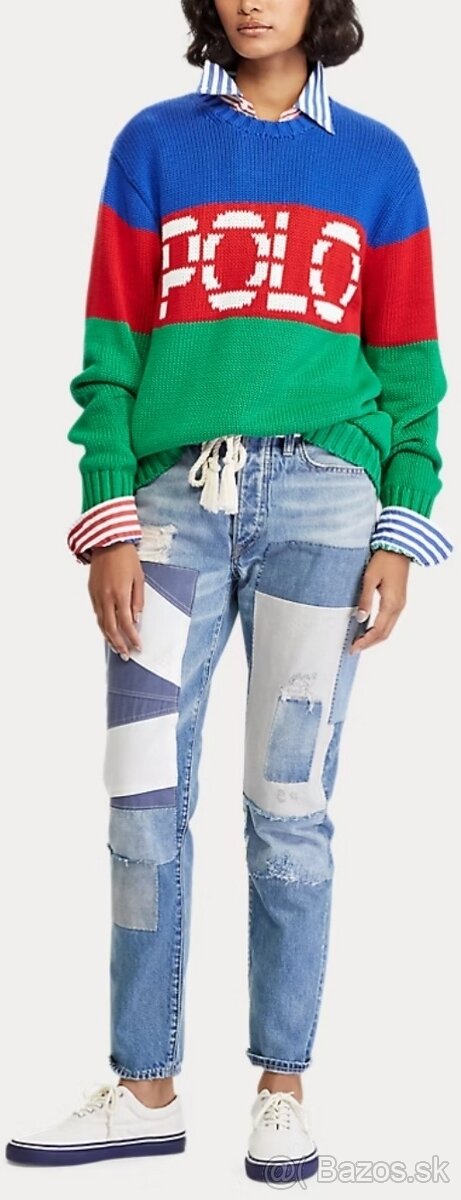 Ralph Lauren originál ikonicky sveter L - 4