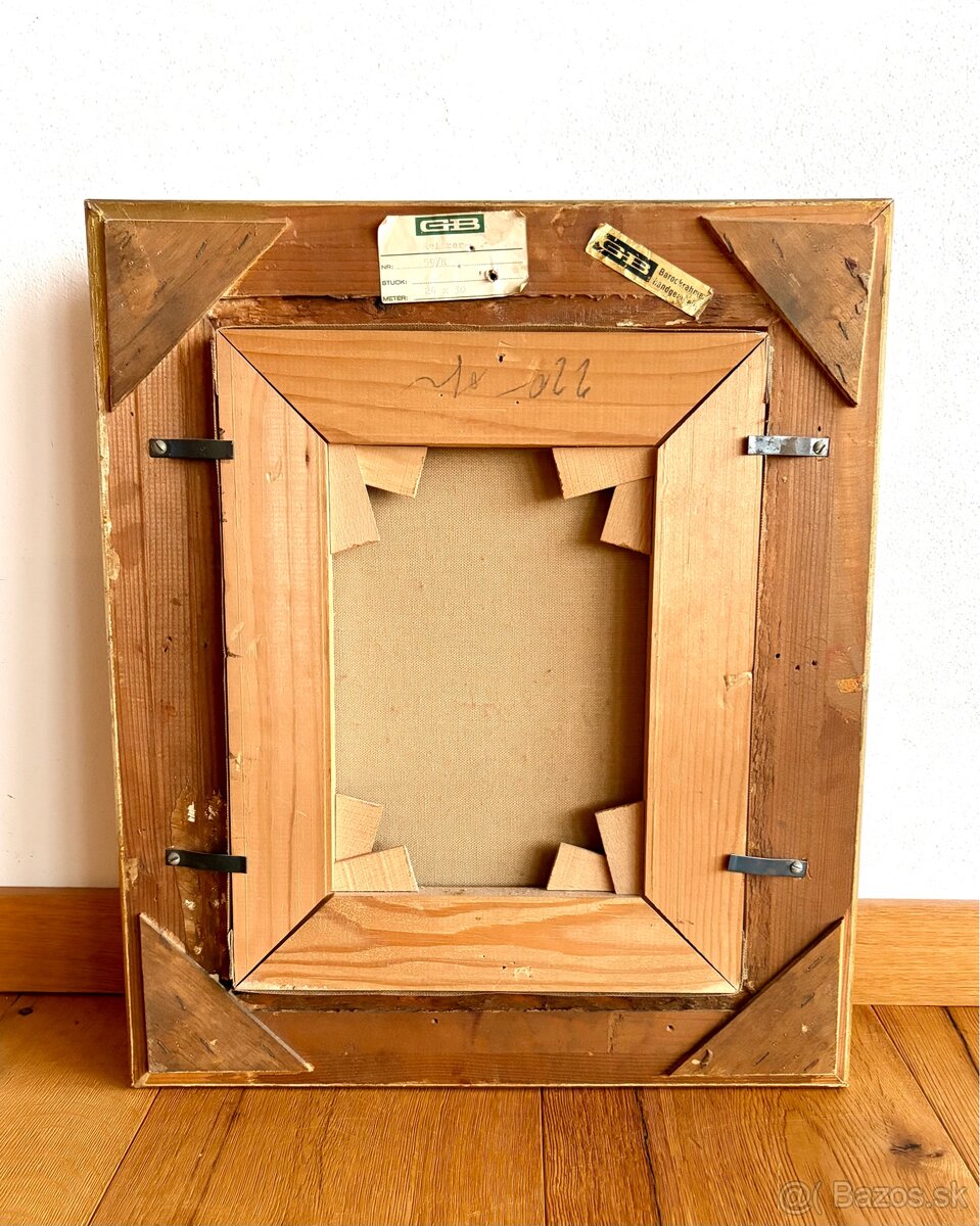 Starý krásný obraz, olejomalba - 4