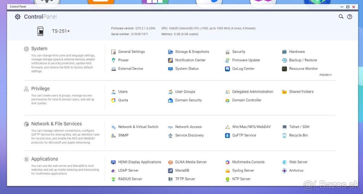 QNAP TS-251+ 8G s HDD - 4