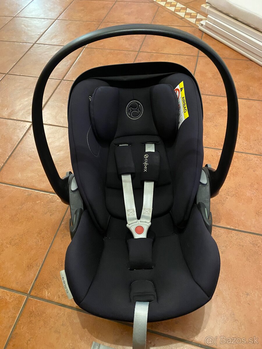 Autosedačka - vajíčko Cybex cloud G i-size gold Maxic black - 4