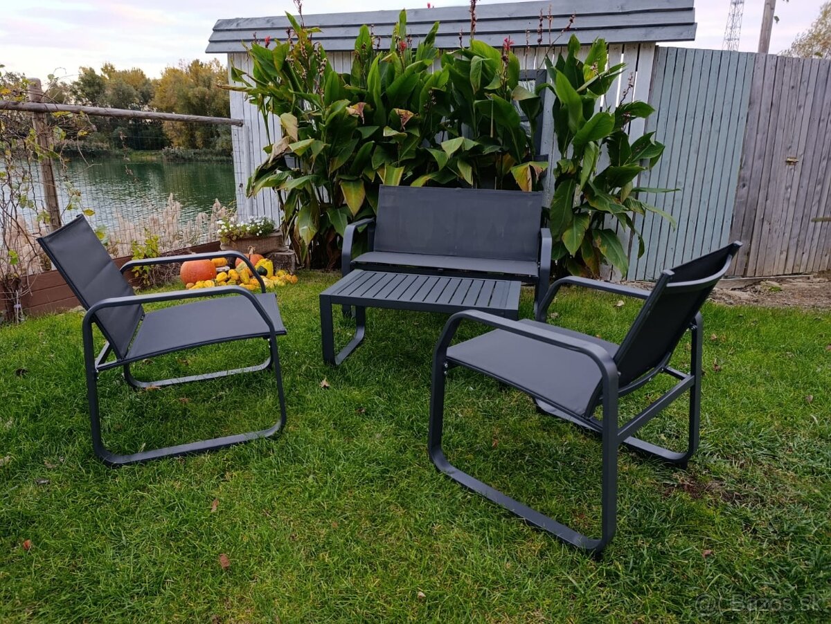 🪑 Moderná 4-miestna záhradná súprava - 4