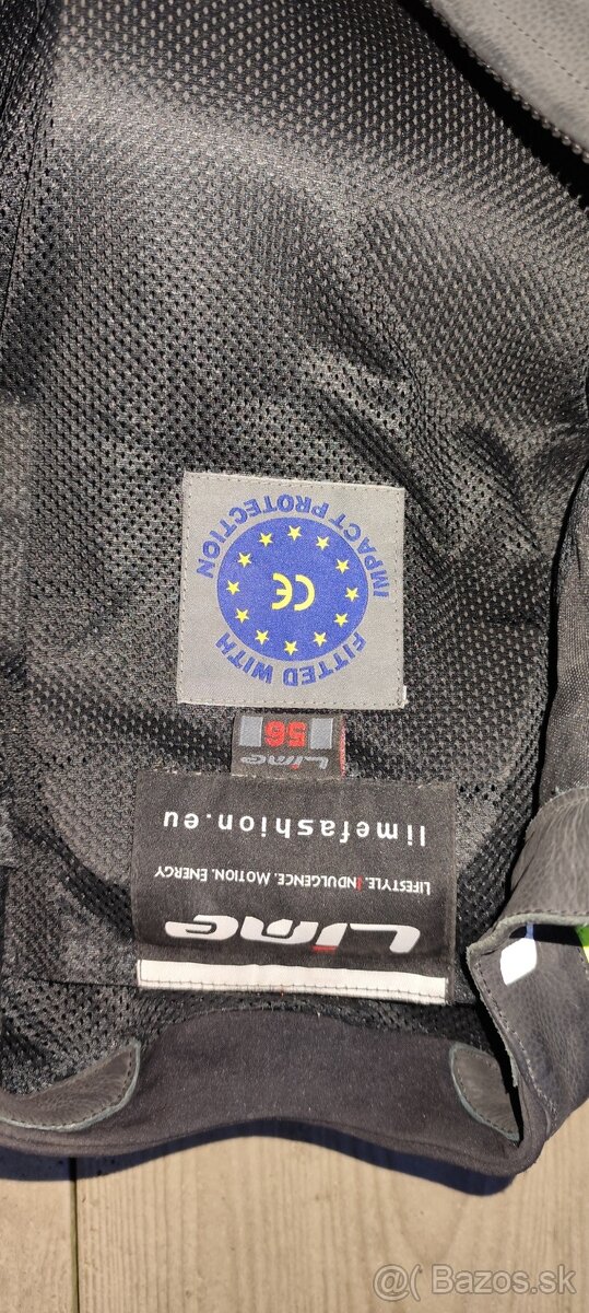 Kožená kombinéza LIME – veľkosť 56 (CE chrániče, pekný stav) - 4