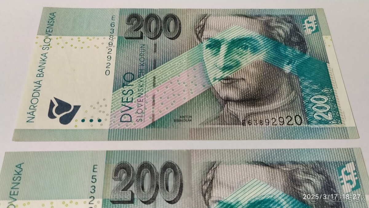 Bankovky 200Sk s. E 2002 - 4