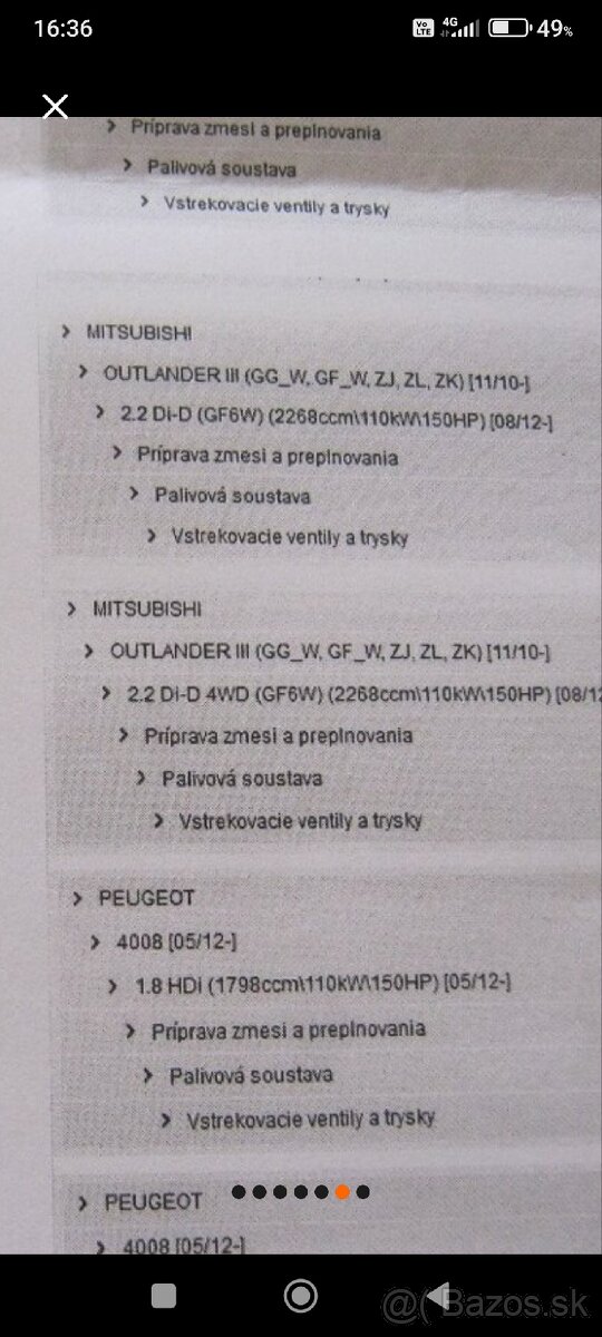 Predám Denso vstreky dcri300120 - 4