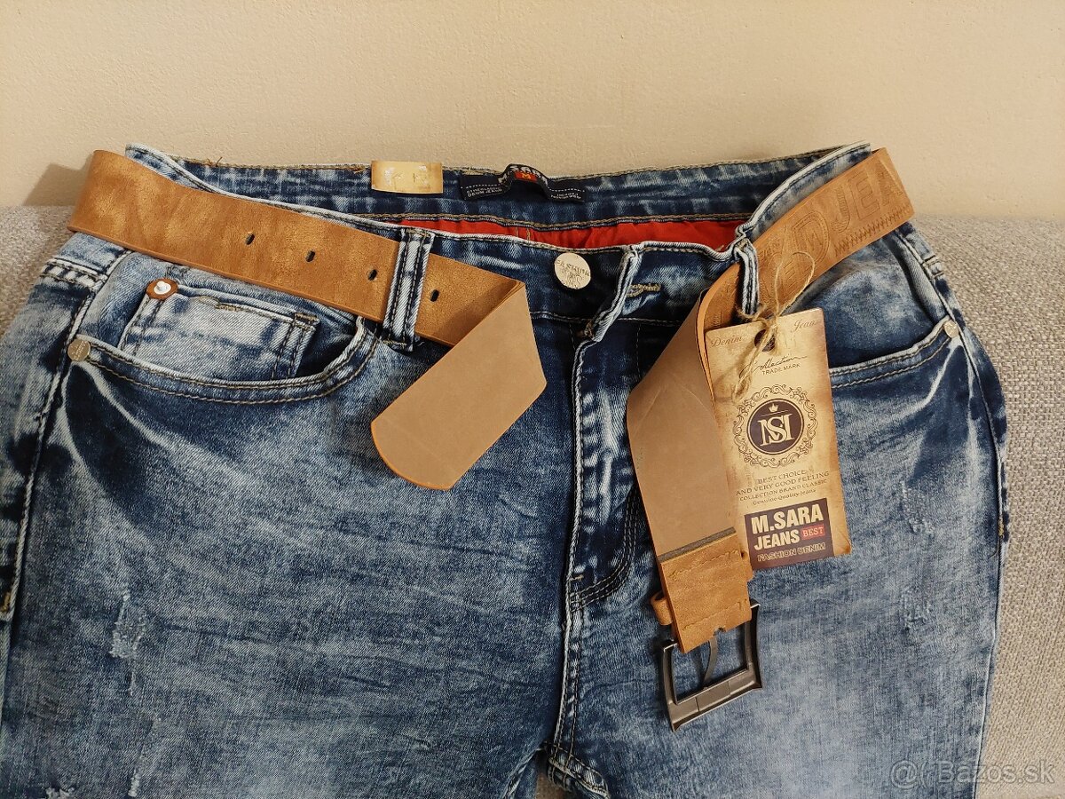 Pánske rifle M.SARA veľkosť 34 - 4