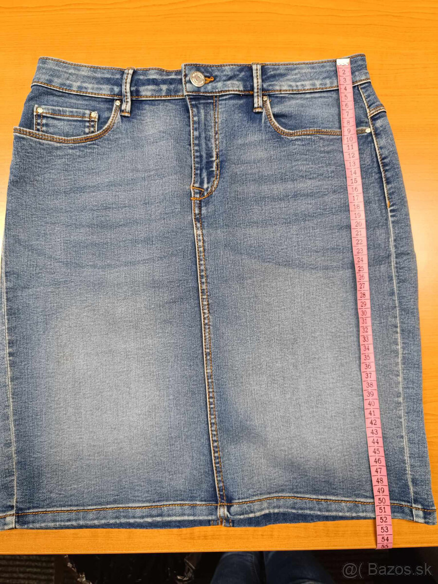 Riflová sukňa zn. Vila - 4