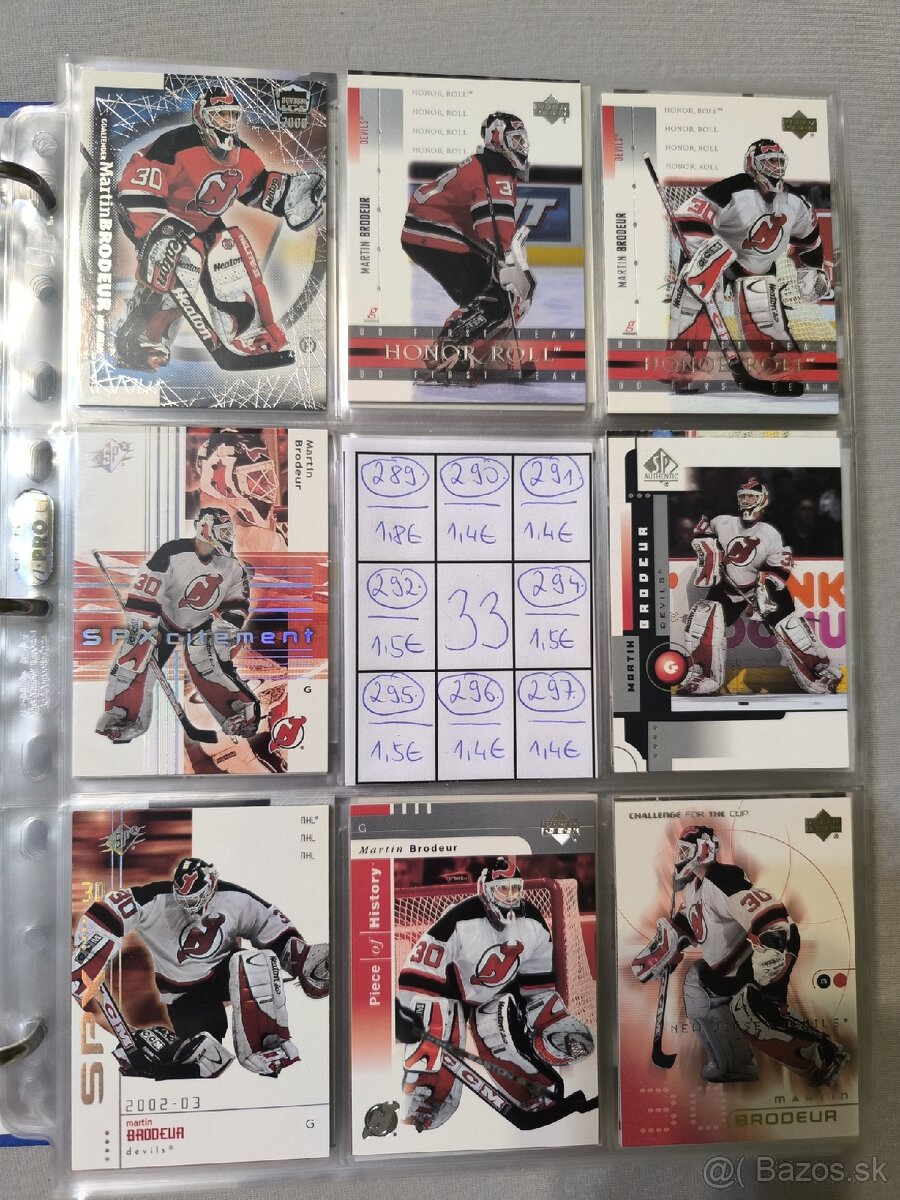 Hokejové kartičky - Martin Brodeur 2 - 4