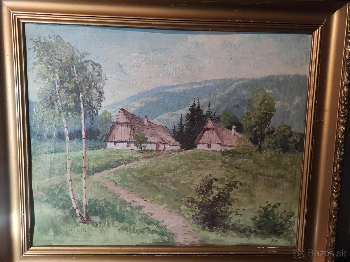 obraz, krajinomalba ...signovany - 4