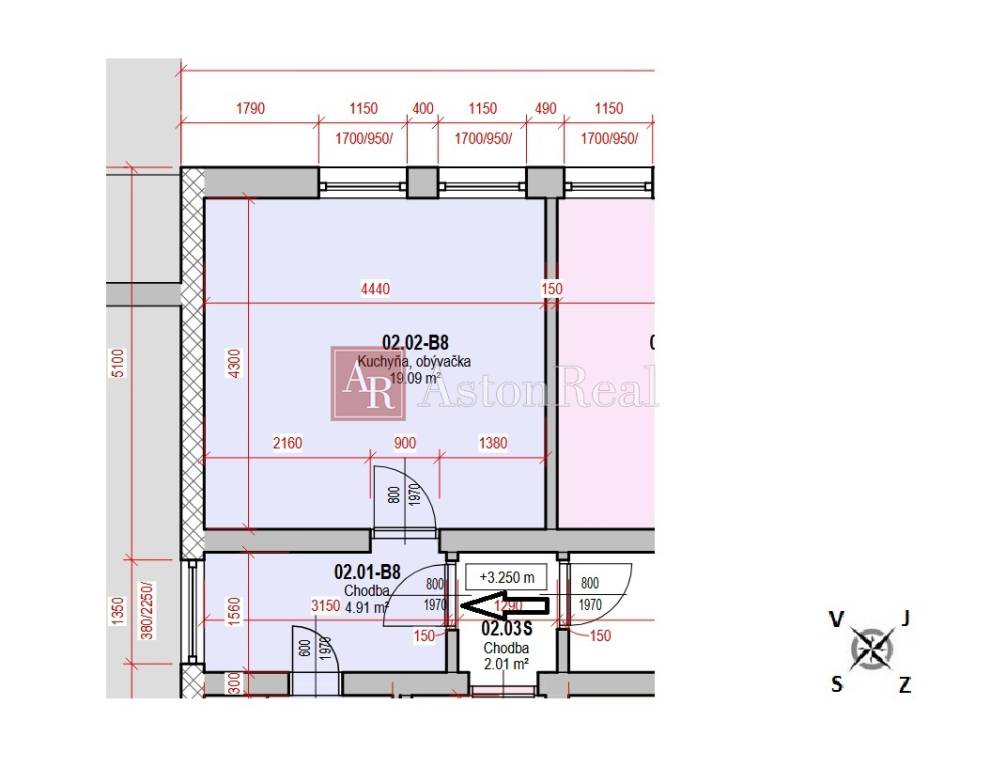 Byt 1+1, 29,13m2, 1. poshodie, parkovacie miesto, Chocholná - 4