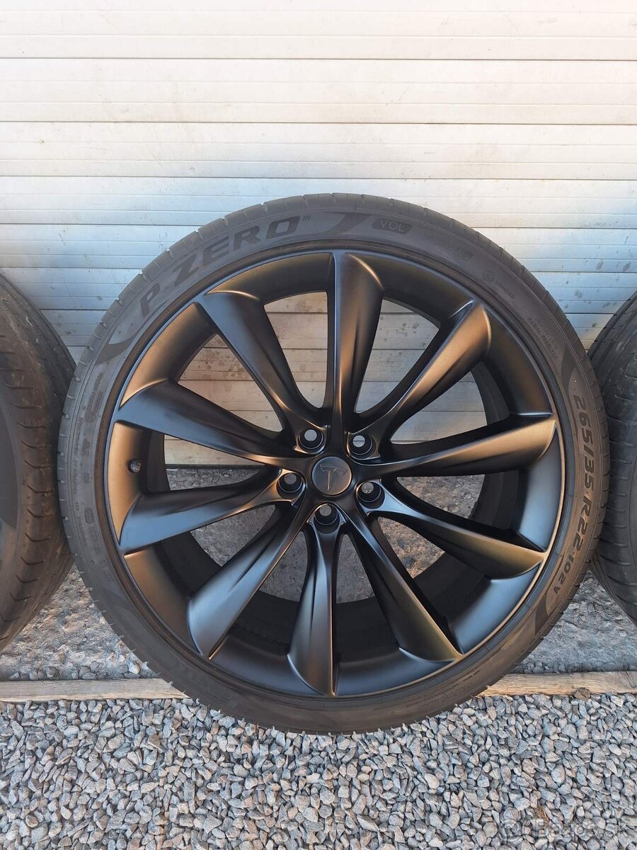 Tesla Model X 22" sada kolies - 4