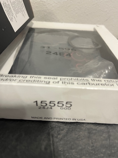 Sada na opravu karburátora Holley 4165 - 4