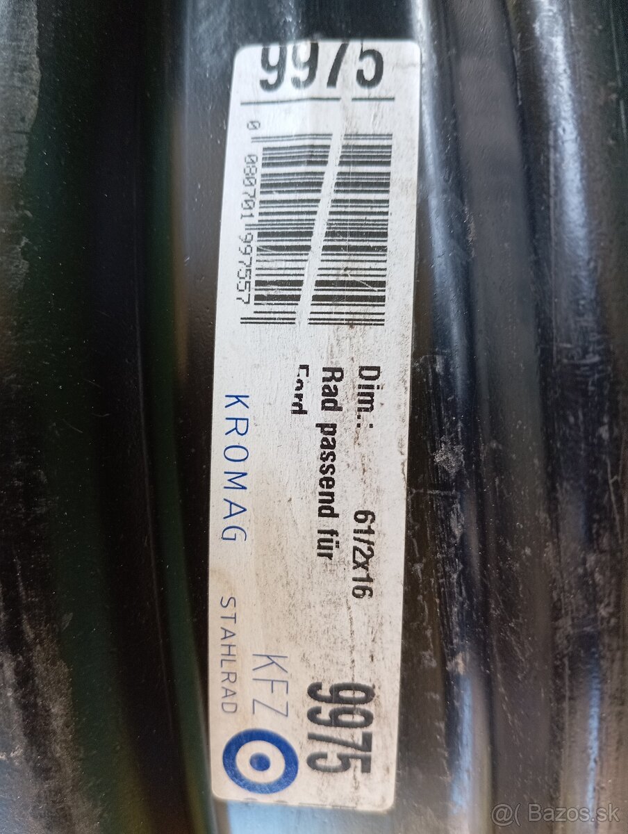 5x108 r 16 plechové disky - 4