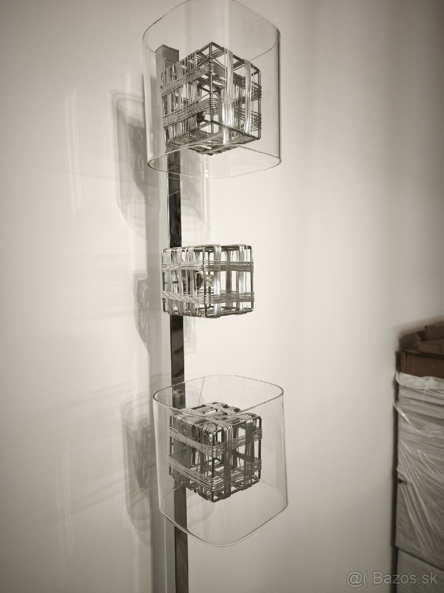 Štýlové stojanové svietidlo LUXERA 46005 TOGO (chróm/sklo) - 4