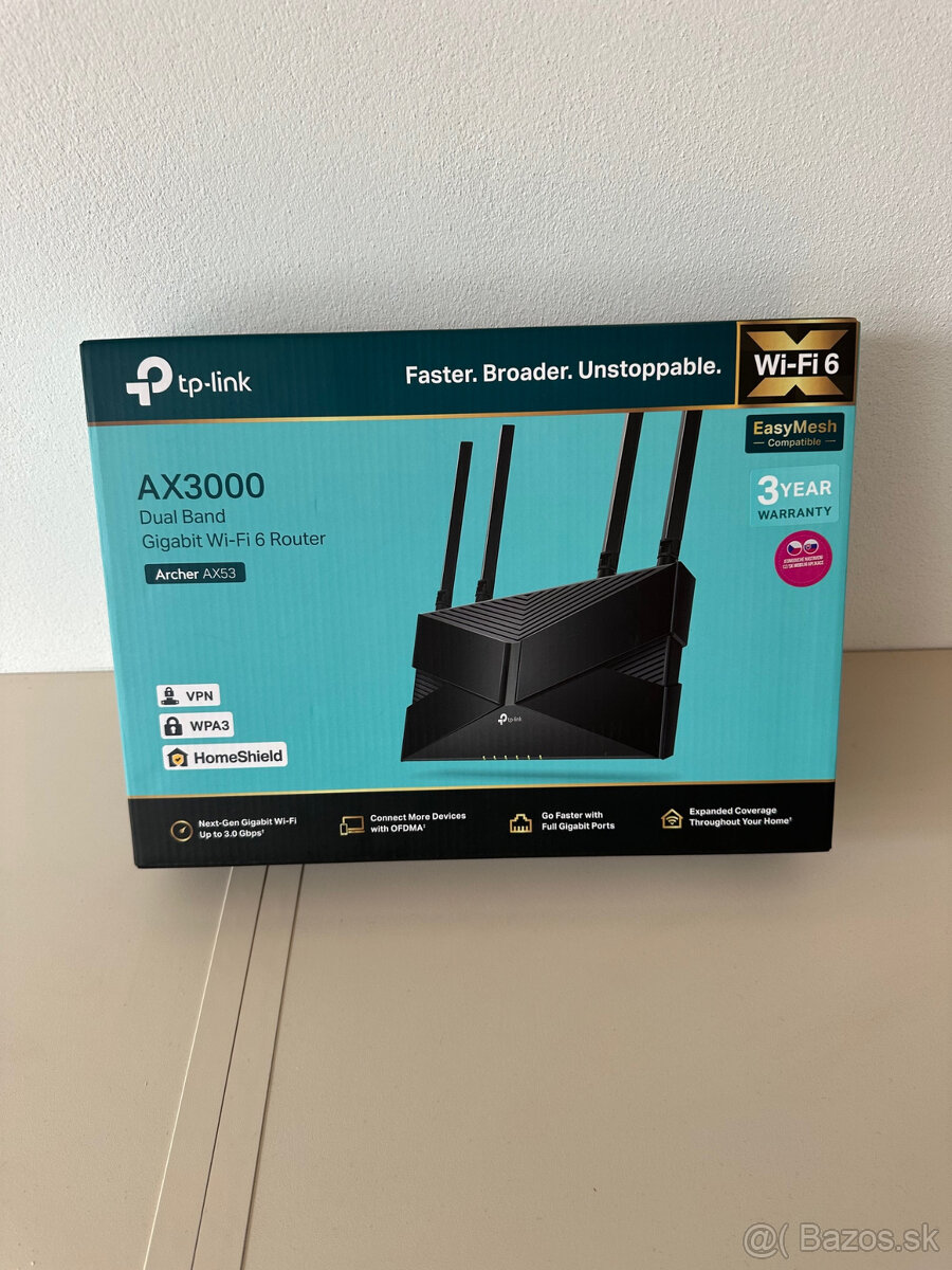 Nepouzity Wifi router TP Link AX3000 - 4