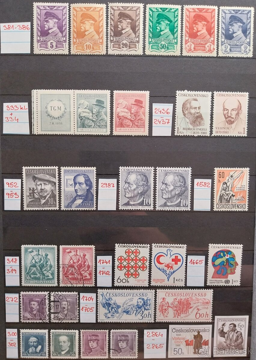 Známky ČSR – 3 - 4