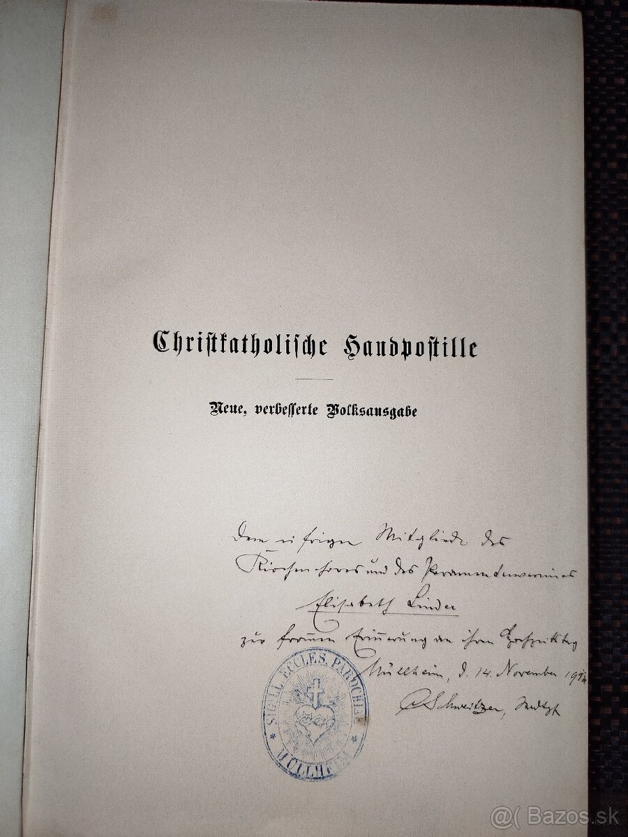 Katolicka kniha P.Leonhard Goffine 1911 - 4