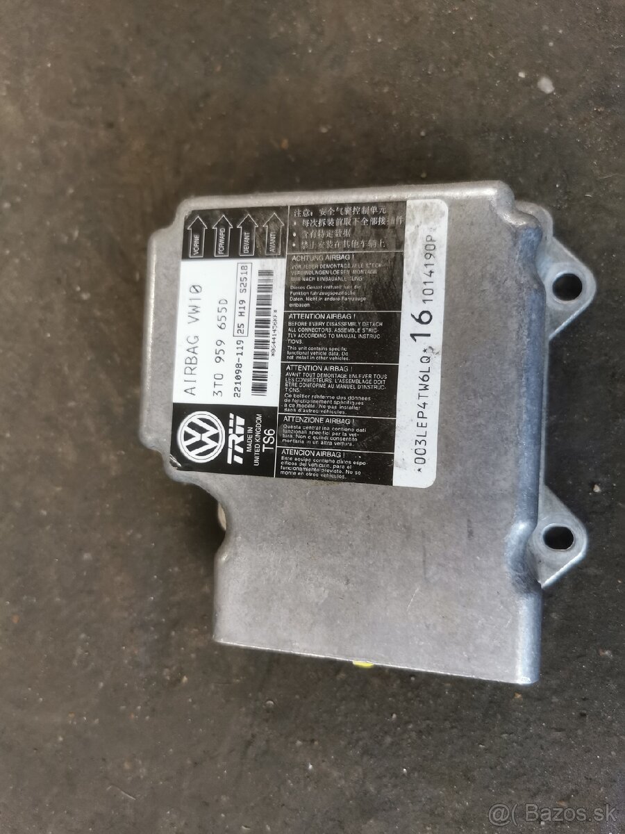 hlavové airbagy a jednotka airbagov Superb 2 combi - 4