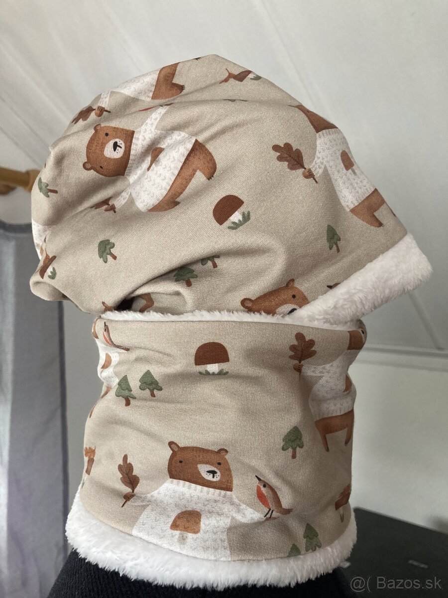 Detské čiapky- zateplené - 4