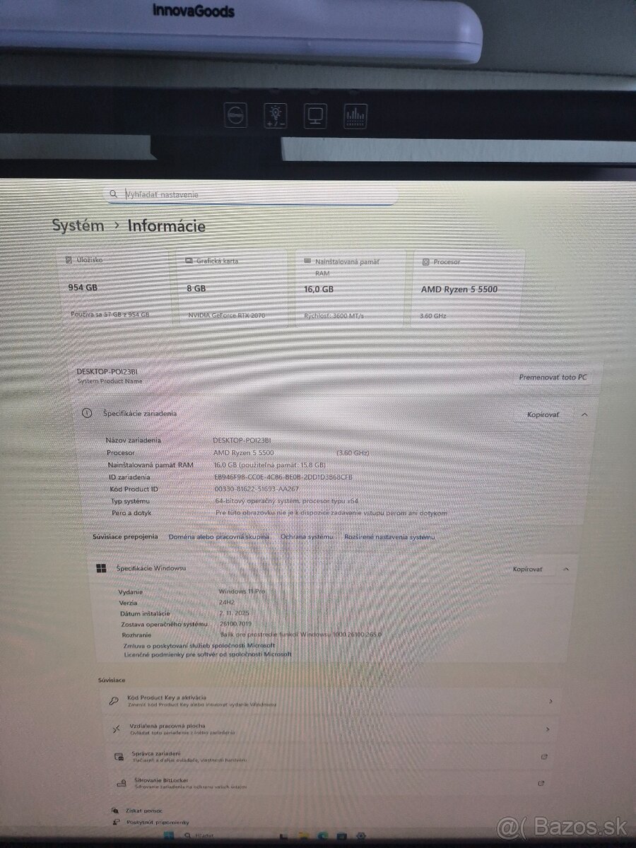 Herný PC Ryzen 5 5500/ RTX 2070 8GB /16GB RAM - 4