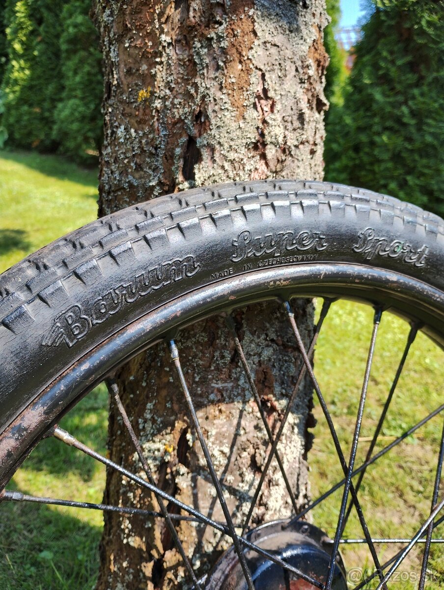 Predám originálne patinové koleso ČZ 98 ccm + brzd - 4