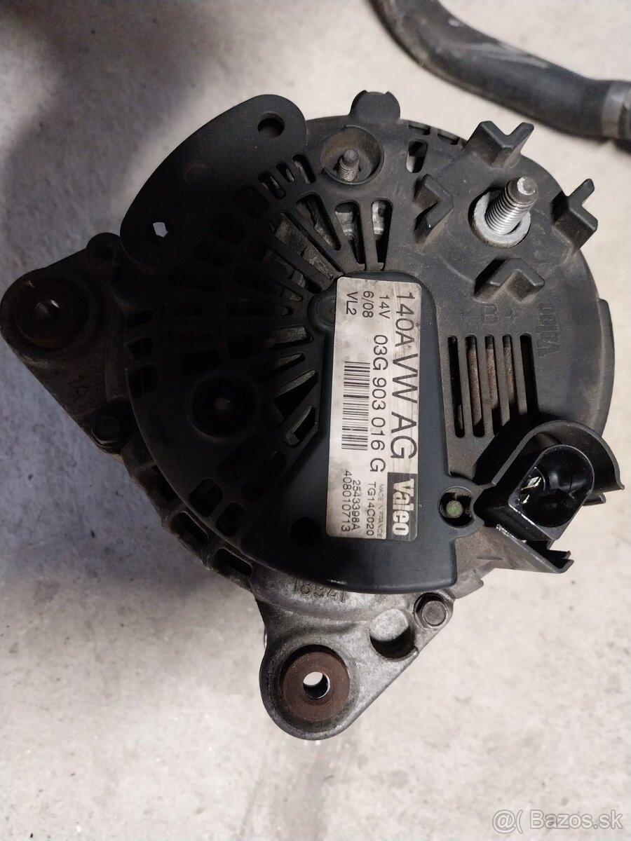 Alternátor 2.0 tdi, 103 kW, 125 kW, CR ,1.6 tdi, 77 kW, CR, - 4