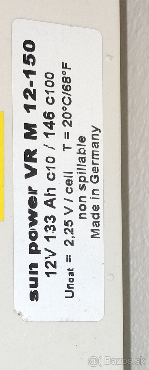 Predám gélové batérie pre solárny systém - 4